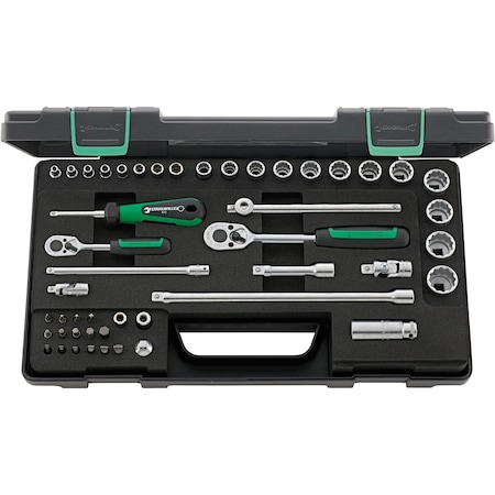 Stahlwille Tools 6, 3 mm (1/4") Socket set 48-pcs. 96012047
